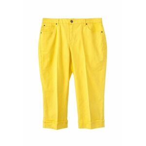 Earl Jeans Yellow Cuffed Capri Jeans – Size 20W